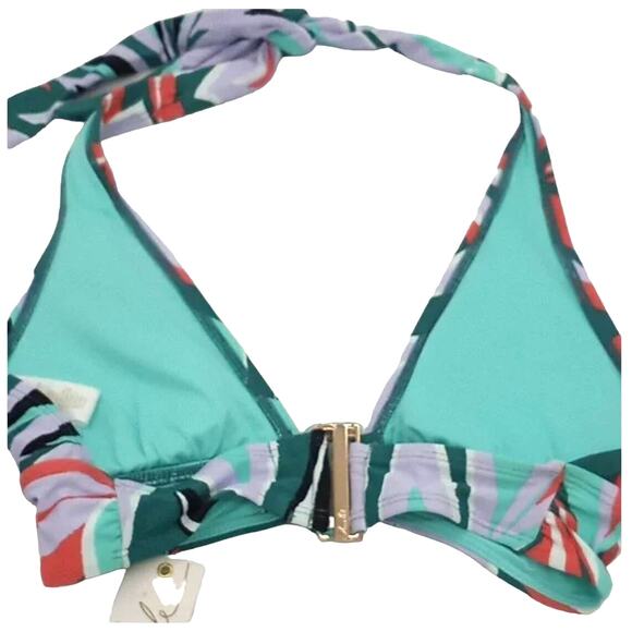 Anne Cole Women's Tropical Ring Halter Swim Bikini Top Women's Medium NWT - Picture 4 of 5